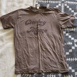 Cowboy Mama Brown Graphic Tee